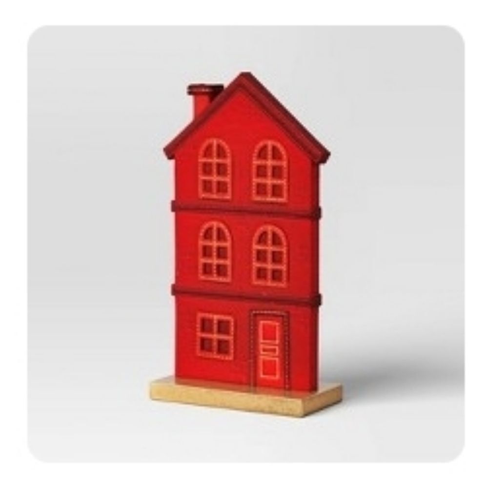 Set of two Wondershop Christmas Holiday Village Felt Decor Houses, 2024 - Picture 9 of 10